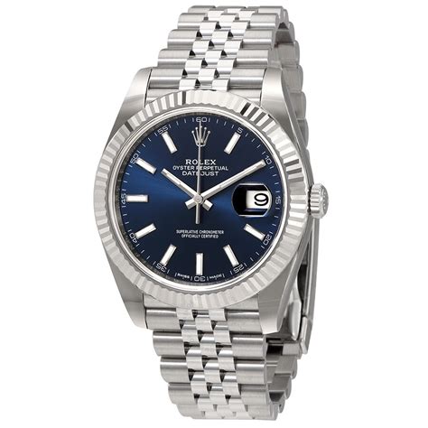 rolex datejust blue dial automatic mens jubilee watch 126334blsj|rolex model 126334.